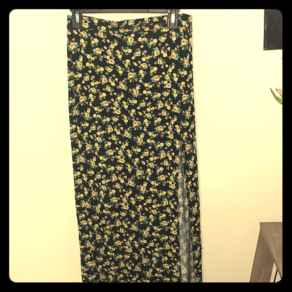 Floral floor length skirt